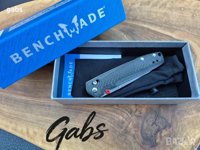 Сгъваем нож Benchmade VALET 485-1, M390.,карбон, снимка 11 - Ножове - 55575069