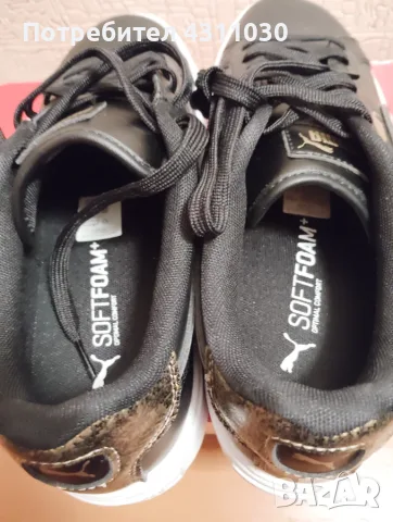 Нови черни маратонки PUMA 41 номер, снимка 6 - Маратонки - 53380531