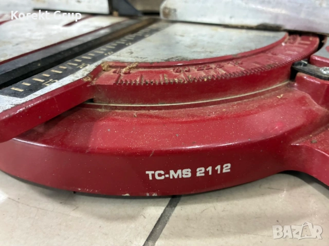 Einhell TC-MS 2112 - Настолен циркуляр 1600W 210mm , снимка 7 - Триони и циркуляри - 54133333