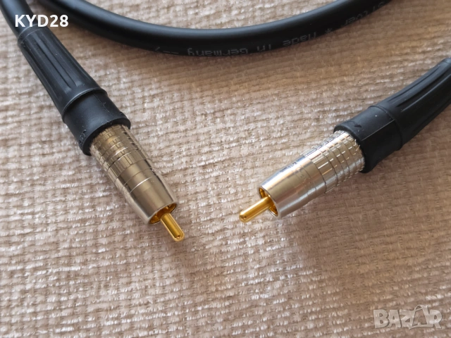VIABLUE NF-75 Silver S/PDIF RCA – Висок клас цифров коаксиален кабел, снимка 4 - Други - 54903756