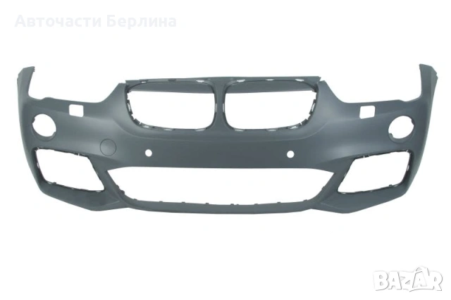 Предна броня M-Technic с 4 отвора за парктроник с дюзи за фарове за BMW X1 BLIC