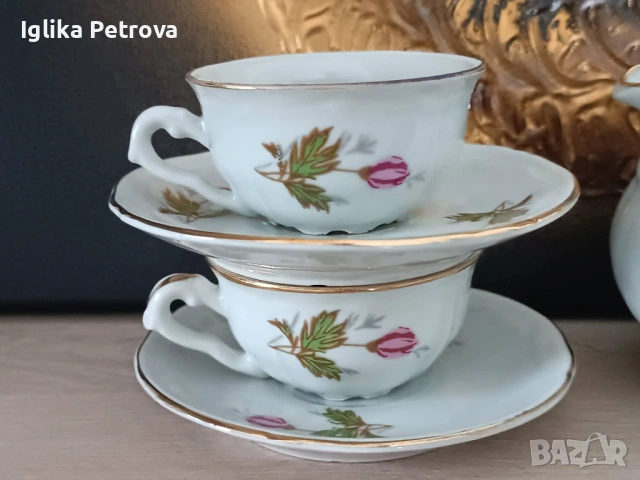 Сервиз Горски слез-Барок, снимка 6 - Антикварни и старинни предмети - 54596268