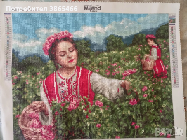 Предавам диамантен гоблен "Розобера"