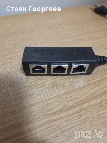 RJ45 Ethernet разделител (сплитер, снимка 2 - Мрежови адаптери - 54580246