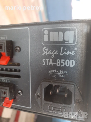 Продавам повредено осем канално мощтно стъпало IGM STAGE LINE STA850D ЦЕНА-45 Евро, снимка 4 - Други - 54114136