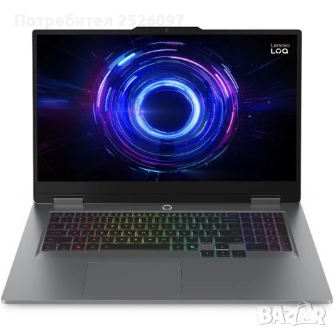 Lenovo LOQ Gen 10/17.3” 165Hz/RTX 5050/i7-13650HX/24GB DDR5/RGB/Гаранция