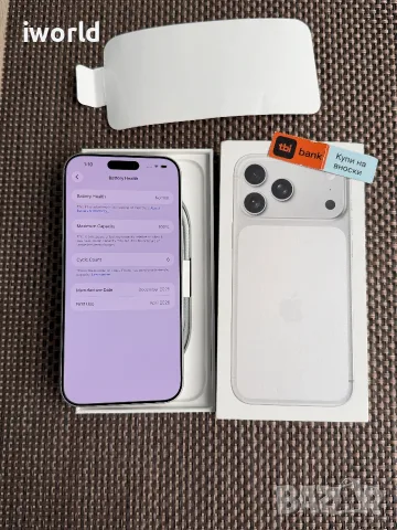 НОВ❗️iPhone 17 Pro Max ⚠️Лизинг от 42€/мес ⚠️Silver ❗️ГАРАНЦИЯ 256Gb⚠️, снимка 3 - Apple iPhone - 55574125