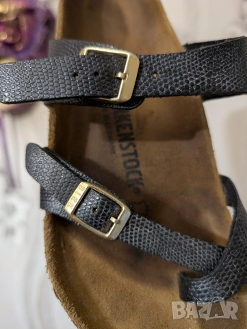 чехли / сандали Birkenstock Mayari номер 38 , от естествена кожа, кафеви , снимка 6 - Чехли - 50749637