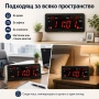 Електронен дигитален постоянно светещ часовник термометър за стая ток, снимка 4