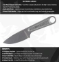 Кован от гаечен ключ 3" стоманен нож KA-BAR, снимка 6