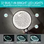 Голяма лупа 10X 20X 45X с 37 LED светлини – бяла и черна НОВА, снимка 4