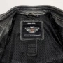 Harley Davidson Spencer Оригинално Кожено Яке Износен Захабен Изцапан Ефект M, снимка 9