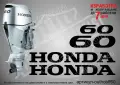 HONDA след 2008 извънбордови двигател стикери 60 75 90 100 hp, снимка 2