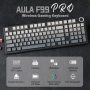 Чисто нова механична Геймърска Клавиатура Aula F99 PRO – Безжична, Gasket Mount, Сива  , снимка 2