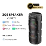  Преносима LED тонколона 1Tech, Модел ZQS2401, Bluetooth, Micro SD, USB, FM радио, LED светлина, Чер, снимка 2