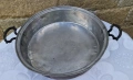 Стара медна тава с месингови дръжки , снимка 3