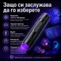 Малък акумулаторен мощен UV фенер 365nm с черен филтър ув фенерче лампа за камък смола урина силен, снимка 6