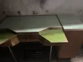 Старо часовникарско бюро (маса) с шкаф, снимка 4