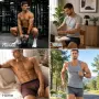 Нов Комплект мъжки боксерки 4 броя анти протриване охлаждаща mesh материя 5XL, снимка 2