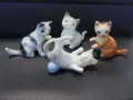 № 8716 Лот 4 броя малки порцеланови фигурки – котенца , снимка 1