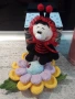 Плетена играчка Калинка+голямо цвете, Плетени, ръчно изработени., снимка 4