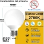 LED Smart крушка RGB+ БЯЛО 6W E27 600LM WI-FI Alexa 2броя, снимка 3