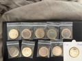 Евромонети от 2€ и 1€ Словения Словакия Андора Естония Монако Люксембург и още, снимка 4