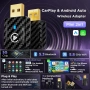Безжичен CarPlay Android Auto адаптер U2AC-01 5GHz WiFi USB, снимка 2