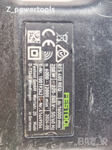 FESTOOL RUTSCHER RTS 400 REQ Шлайф вибрационен, снимка 3 - Шлайфмашини - 55221139
