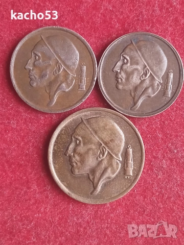 20 и 50 сантима 1954,59,78 г. Белгия., снимка 2 - Нумизматика и бонистика - 54399349
