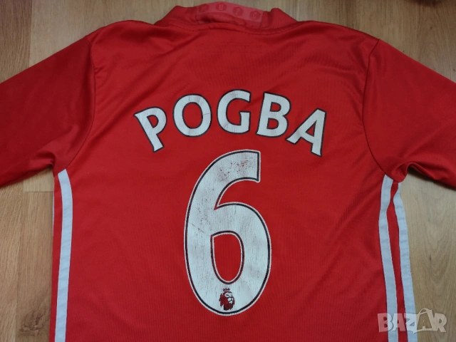 Manchester United / Pogba #6 / детска футболна тениска Манчестър Юнайтед - ръст 140см, снимка 4 - Детски тениски и потници - 54492899