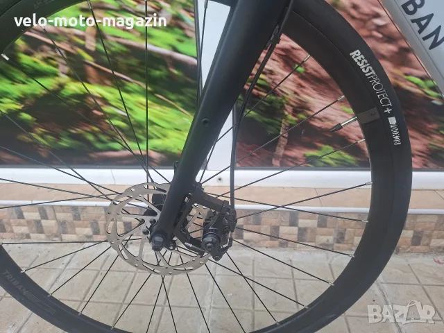  Продавам шосеен велосипед за велотуризъм Triban RC 120 Disc, снимка 3 - Велосипеди - 55325407