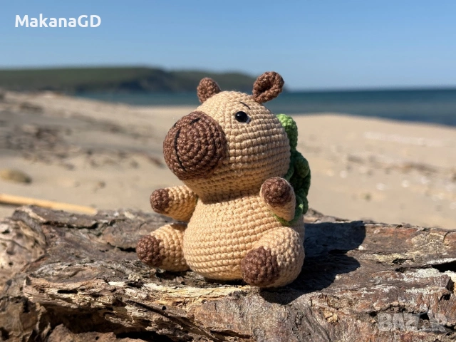 Плетена капибара, снимка 5 - Плюшени играчки - 54323140