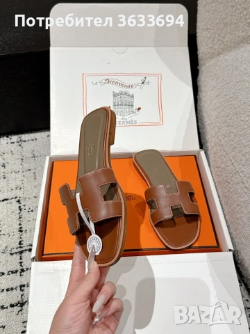 чисто нови чехли Hermes, снимка 4 - Чехли - 55115917