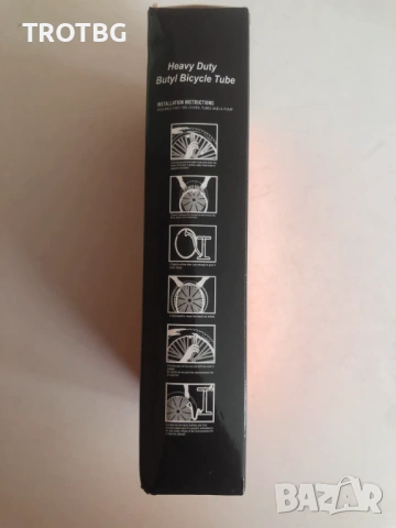 Вътрешина гума 700×25/34C – AV48mm вентил, снимка 6 - Части за велосипеди - 54324035