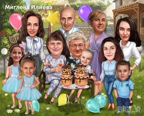 Дигитални карикатури , снимка 3 - Картини - 55481722
