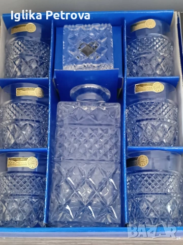 Кристален сервиз Бохемия , снимка 13 - Антикварни и старинни предмети - 54500856