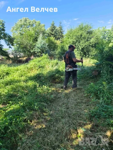 Услуги косене почистване на парцели от трева и храсти