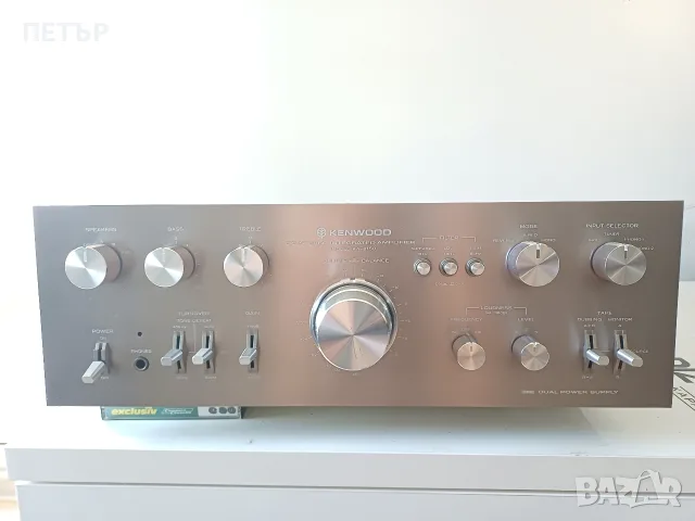 KENWOOD KA 8150 . 600 W . 16 kг Д 43 х 14.9 х 38.4  .см копчето за усилване не е оргинално, снимка 2 - Ресийвъри, усилватели, смесителни пултове - 55434441