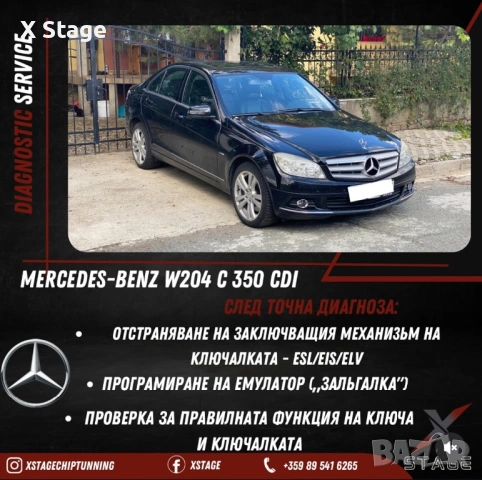 Отстраняване на заключващия механизъм на волана - ESL/EIS/ELV  Програмиране на ЕМУЛАТОР