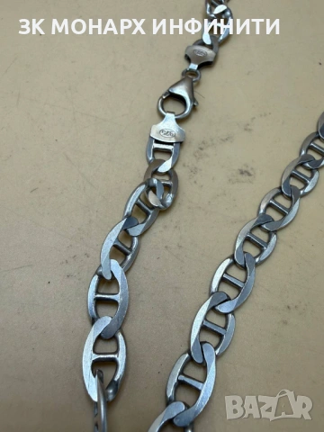 Сребърен ланец /925/, снимка 7 - Колиета, медальони, синджири - 54032634