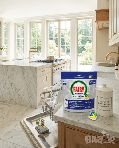 Професионални капсули за съдомиялна Fairy Professional Platinum Lemon 113 таблетки