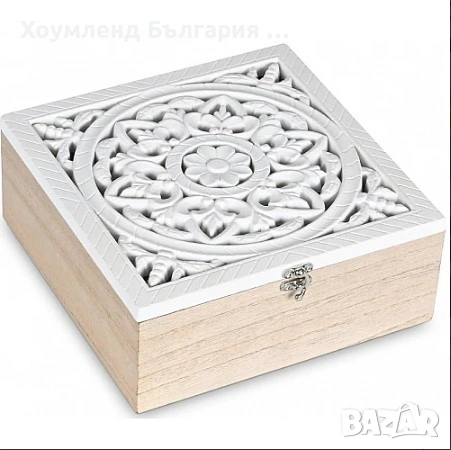 Красива дървена кутия за чай