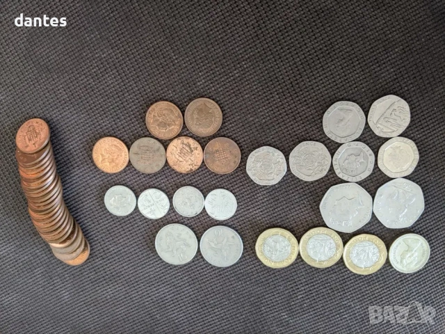 GBP - British Pound Монети Великобритания 53бр., снимка 2 - Нумизматика и бонистика - 54188225