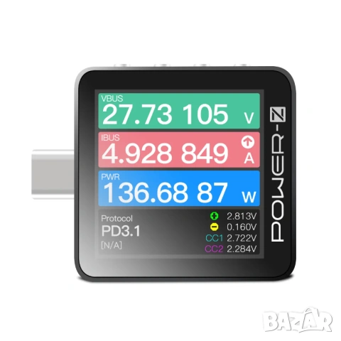 POWER-Z KM003C USB-C PD тестер / анализатор – професионален USB кабел тестер PD 3.1