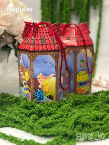 Великденски свещи, кутийки за яйчица и фенерчета , снимка 3 - Други - 53998429