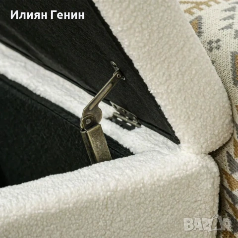 HOMCOM Тапицирана пейка, снимка 7 - Дивани и мека мебел - 54338096