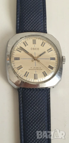 Винтидж ръчен часовник Osco 17 камъка, удароустойчив, снимка 4 - Антикварни и старинни предмети - 54139931