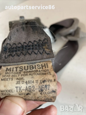 Предпазен колан заден ляв за Mitsubishi Grandis (2004) TK-AB2-N697, снимка 2 - Части - 54837727