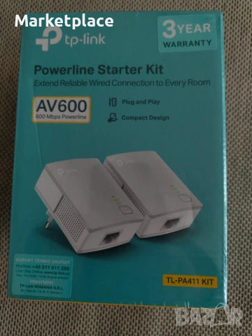 НОВ Powerline Adapter TP‑Link TL‑PA411 KIT 